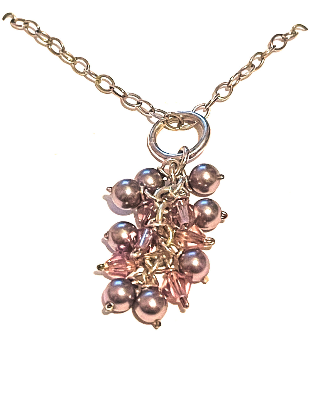 Necklace | Purple Pearl Cluster
