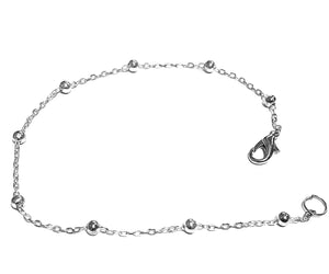 Anklet | Silver Ball Chain