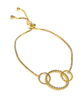 Load image into Gallery viewer, Bracelet | Gold Twisted Ring
