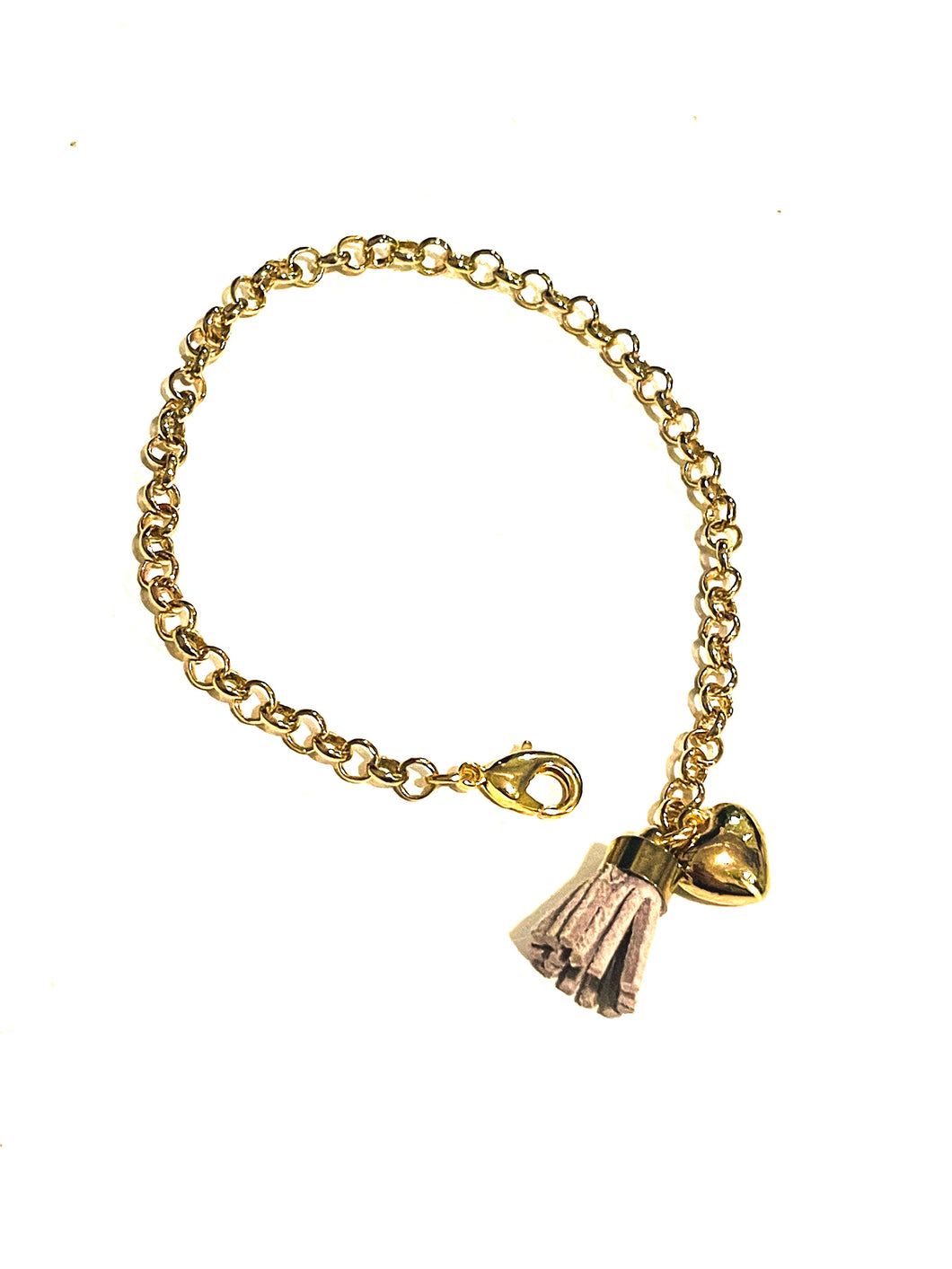 Bracelet | Gold with Tassel Charm