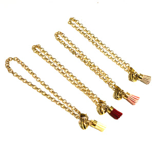 Bracelet | Gold with Tassel Charm