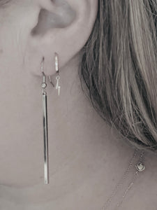 Earrings | Silver Bar