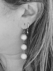 Earrings | Silver Dust Ball