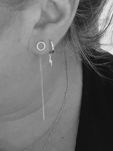 Earrings | Silver Halo Faux Threaders Cat + Nat*