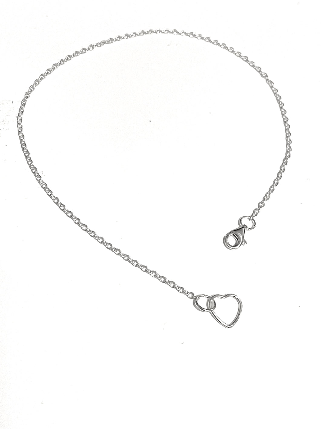 Anklet | Silver Heart Silhouette