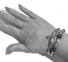 Load image into Gallery viewer, Bracelet | Hematite Stretch Bracelets Set of 2 LAST CALL
