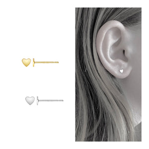 14kt gold filled itty bitty heart studs - Links and Locks Designs