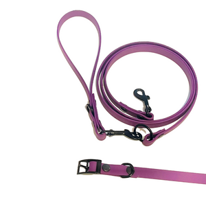 Candy Collection | SET of Collar + Leash | THIN SOFT PINK