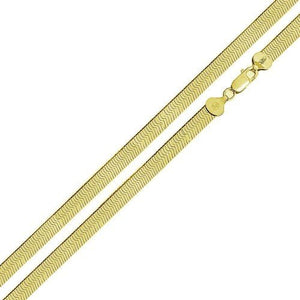 Necklace | Gold Herringbone 16"