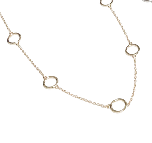 Necklace | Silver Halo Ring