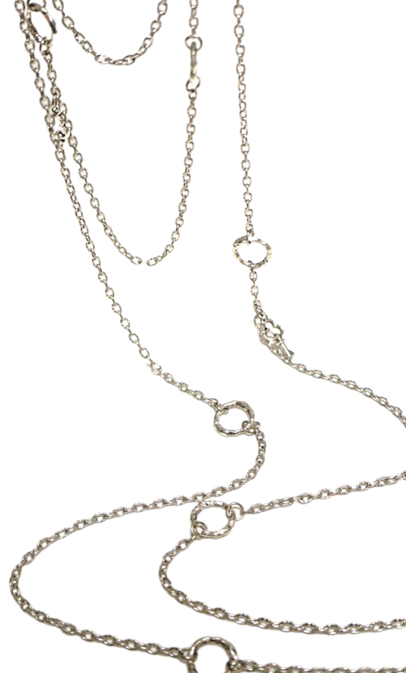 Necklace | Silver Circle Link Long or Short