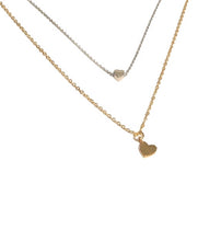 Load image into Gallery viewer, Necklace | Mini Silver Heart - Cat &amp; Nat BFF Necklace
