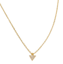 Load image into Gallery viewer, Necklace | Gold CZ Triangle
