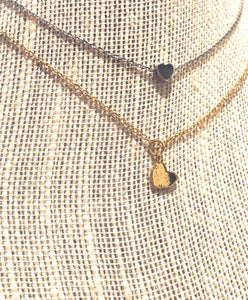 Necklace | Mini Silver Heart - Cat & Nat BFF Necklace