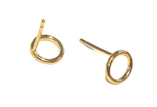 Load image into Gallery viewer, Earrings | Halo Gold Studs
