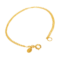 Load image into Gallery viewer, Anklet | Gold with Mini Leaf
