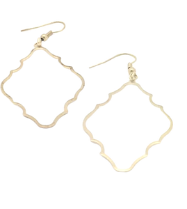 Earrings | Gold Brass Nairobi Silhouettes