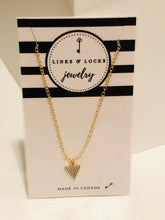 Load image into Gallery viewer, Necklace | Gold CZ Triangle
