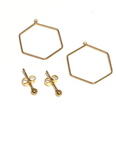 Load image into Gallery viewer, Earrings | 2 in 1 Hexagon
