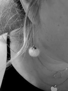 Earrings | Pom Pom threaders