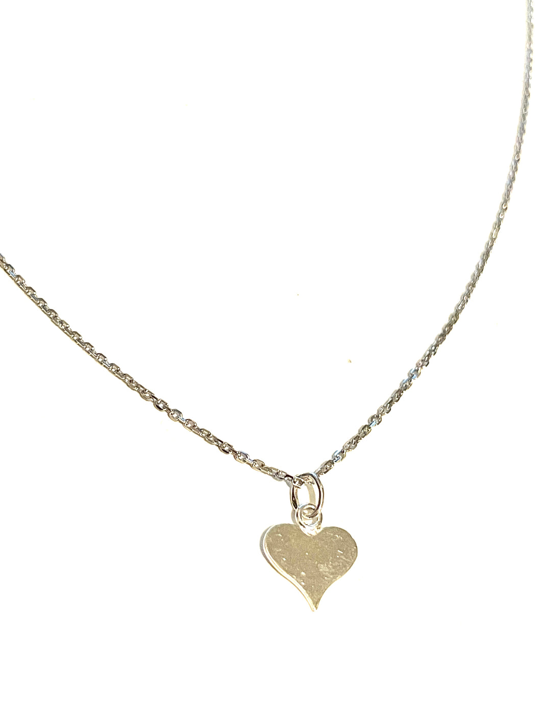 Necklace | Sterling Silver Flat Heart
