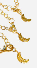 Load image into Gallery viewer, Necklace | Gold Moon Star Cluster
