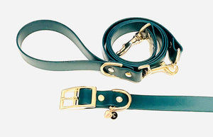 Woodland Collection | Set of Collar + Leash | FOREST GREEN