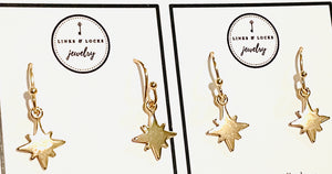 BFF Earring Set of 2 - Gold North Star