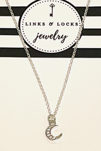 Load image into Gallery viewer, Necklace | Mini Moon CZ
