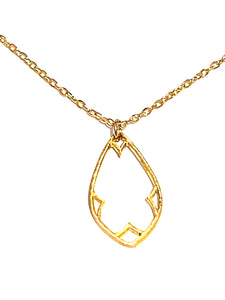 Necklace | Gold Filigree Silhouette