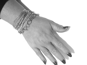 Bracelet | Silver + Gold Link