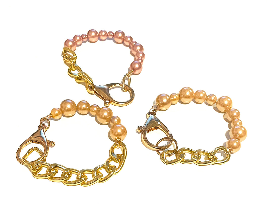 Bracelet | Champagne Pearl Large Clasp