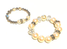 Load image into Gallery viewer, Bracelet | Set of 2 Pearl Stretch
