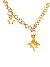 Load image into Gallery viewer, Necklace | Gold Double Star
