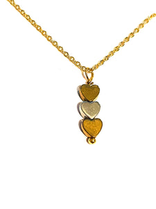 Necklace | Triple Stacked Heart