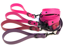 Load image into Gallery viewer, Berry Collection | Set of Collar + Leash | Purple, Wine, Berry, Hot Pink
