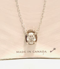 Load image into Gallery viewer, Antique Single Crystal Charm Necklace
