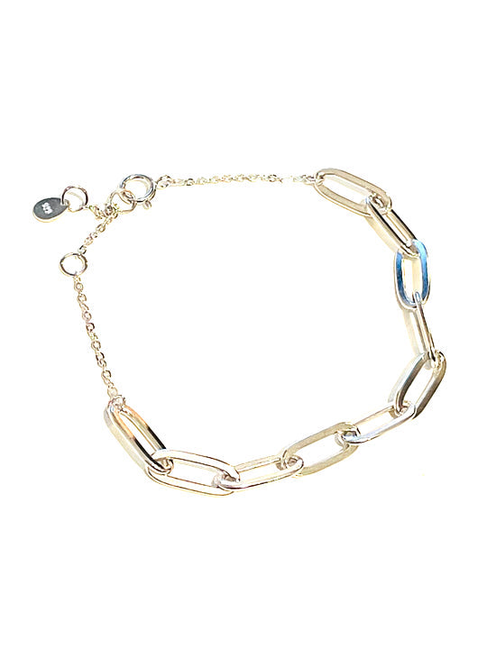Bracelet | Silver Paperclip Links