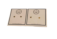 Load image into Gallery viewer, Earrings | SEarrings | Mommy &amp; Me itty bitty heart studs Set of 2
