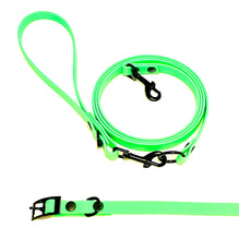 Load image into Gallery viewer, Neon Collection | Set of Collar + Leash | THIN Neon Yellow
