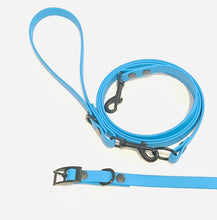Load image into Gallery viewer, Ocean Collection | SET of Waterproof Collar + Leash| THIN BLUE
