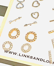 Load image into Gallery viewer, Earrings | Teeny Tiny Arrow Studs
