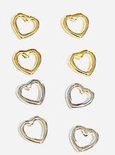 Load image into Gallery viewer, Earrings | Mini Heart Silhouette Studs
