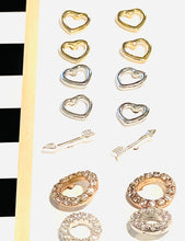 Load image into Gallery viewer, Earrings | Mini Heart Silhouette Studs
