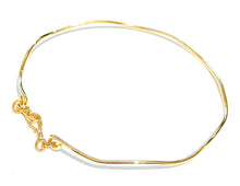 Load image into Gallery viewer, Bracelet | Simple Gold Wave Bangle
