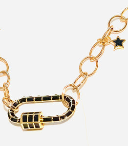 Necklace | Gold Carabiner Lock