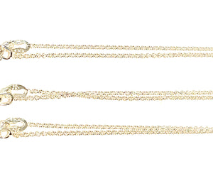Necklace | Simple Plain Chain | Sterling Silver or Gold Sterling