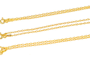 Necklace | Simple Plain Chain | Sterling Silver or Gold Sterling