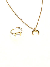 Load image into Gallery viewer, Necklace | Gold Crescent Moon
