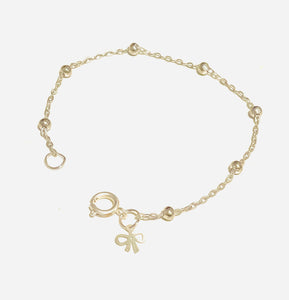 Bracelet | Silver Ball with Mini Bow